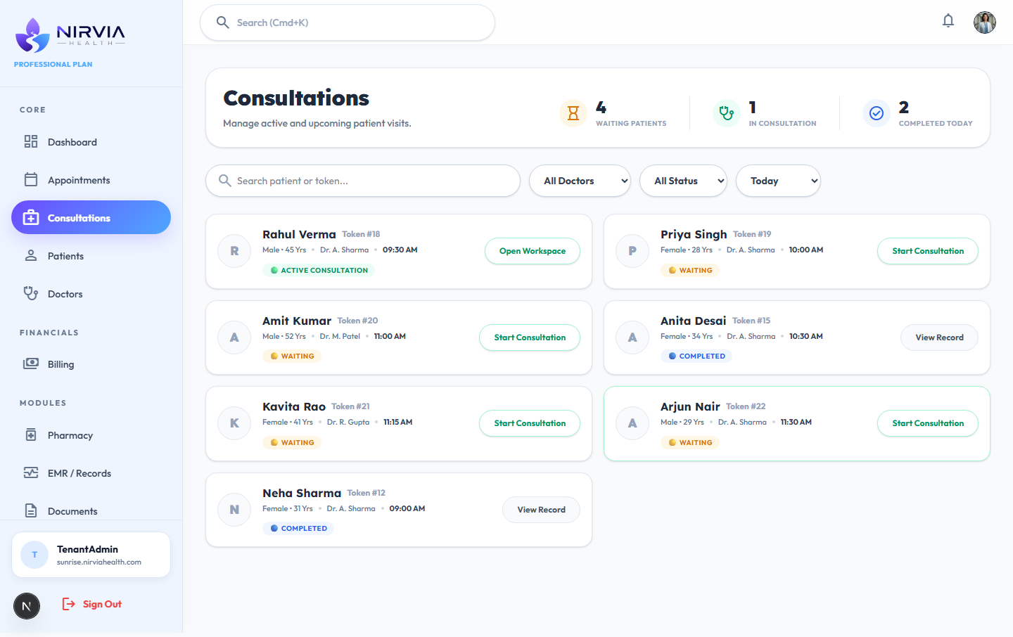 Faster Consultations screenshot